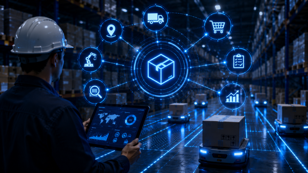 Comparación entre un sistema de automatización tradicional y una red de sensores IoT conectados en una planta industrial.